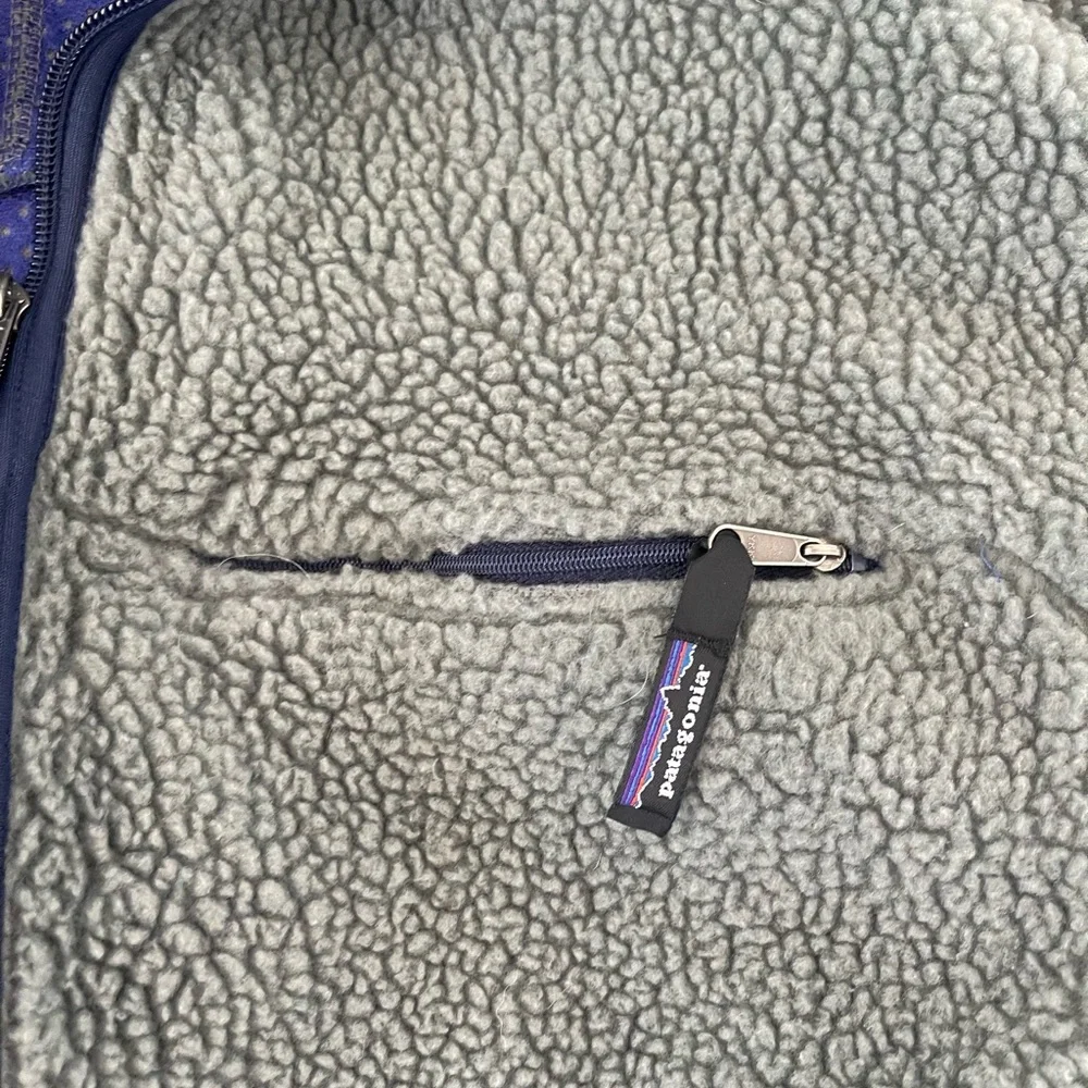 Vintage Patagonia 90s USA Men’s Retro High Pile Full Zip Sweater Medium - Picture 2 of 7